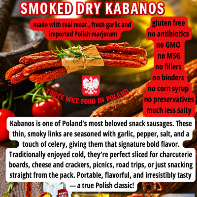 Smoked Dry Kabanos - Kabanos Suchy