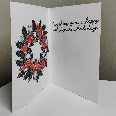 Christmas Card "Ornaments" A7