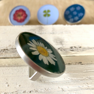 Real Flower Bandana Slide