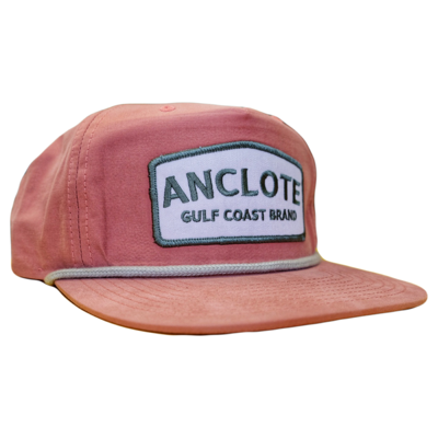 Anclote Snapback Hat - Salmon/Khaki