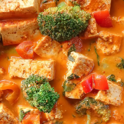 Crispy Tofu Panang Curry
