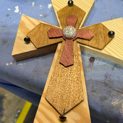 Wooden Layered Cross