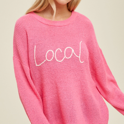 "Local" Pink Sweater