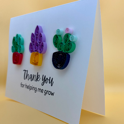 Succulent Thank You Card