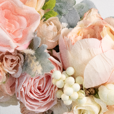 Small No. 1 Blush Faux Floral Luxury Front Door Wreath