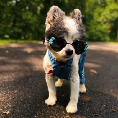 Turquoise Paw Pet Glasses By Pimbers