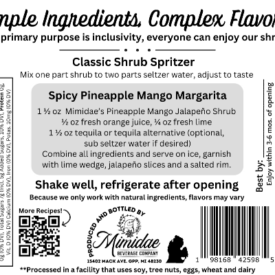 Pineapple Mango Jalapeno Shrub