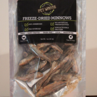 Freeze Dried Minnows For Dogs & Cats