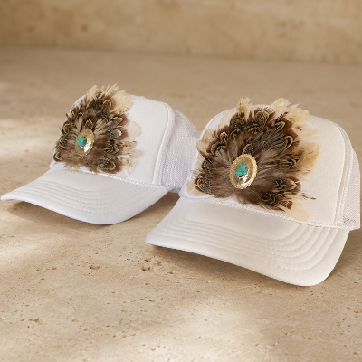Limited Edition - White Feather Trucker