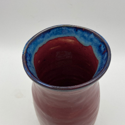 Crimson And Blue Vase