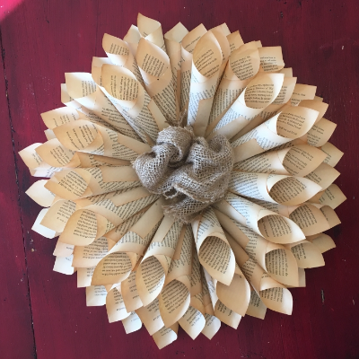Handmade Book And Music Sheet Wreaths