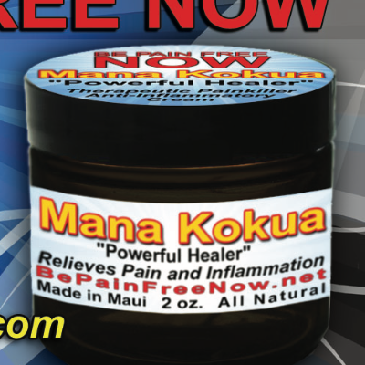 Be Pain Free Now Mana Kokua "Powerful Healer" Pain Relief Cream