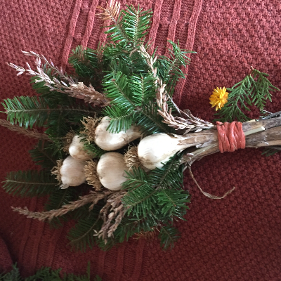 Edible Heirloom Garlic Bouquet