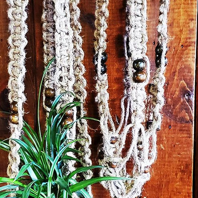 Extra-Wide Jute Plant Hangers