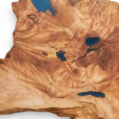 Maple Blue Resin Wall Art