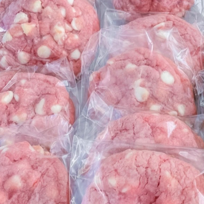 Strawberry White Chocolate Chip Cookies