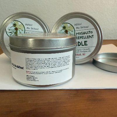 Adiós! Mo Skitos! All Natural Mosquito Repellent Candle