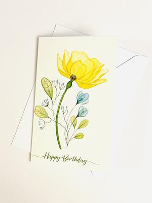 4 By 6 Watercolour Greeting Cards (Seasonal, Birthday, Thank You Cards)