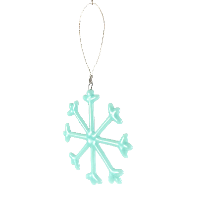 Fused Glass Snowflake Ornament