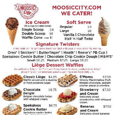 Ice Cream & Liege Waffles