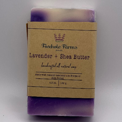 Lavender + Shea Butter Handcrafted Soap