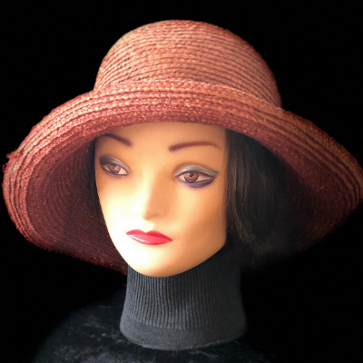 Vintage Rattan Sun Hat
