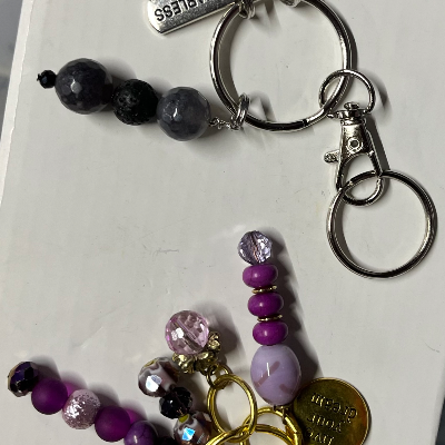 Designer Beaded Keychains