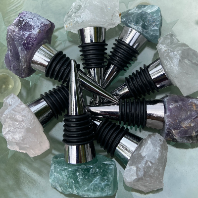 Hand Made Natural Crystal Wine Stoppers