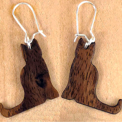 Cat-Themed Earrings And Pendants
