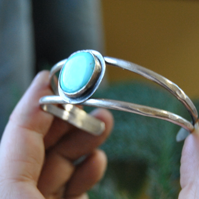 Brass Teardrop Hoops