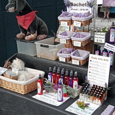 Beautiful Lavender Sachets, Scented Water, And Bug Spray, As Well As Popular Body Oils.