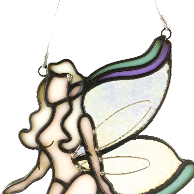 Stained Glass Pixie Suncatcher