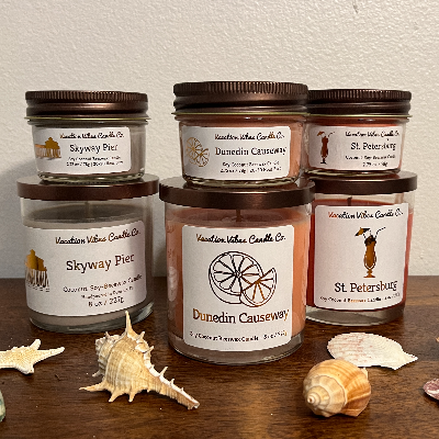 Beachy Vibes Soy Coconut Beeswax Candles