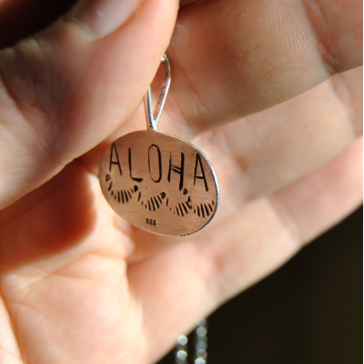 Brass Teardrop Hoops