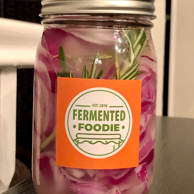 Fermented Rosemary Garlic Red Onions