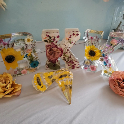 Sunflower Letters With Lights