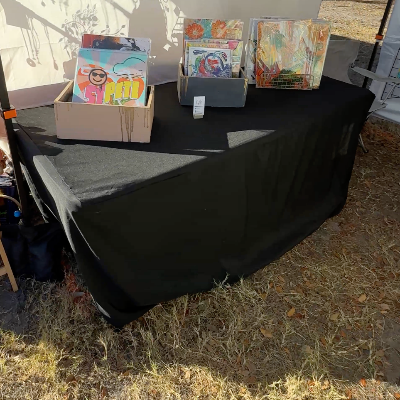 Dylan Perry Art - Booth Setup W/ Tent Weights