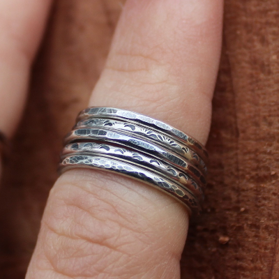 Sterling Silver Stackers (Set Of Three)
