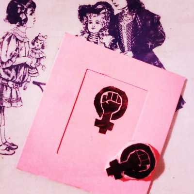 Hand Carved Stamp — Third Wave Feminist Icon