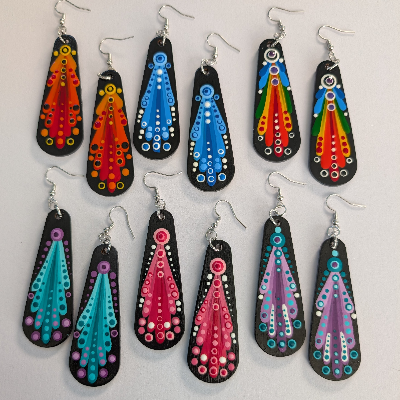 Hand Painted Earrings & Pendant Necklaces