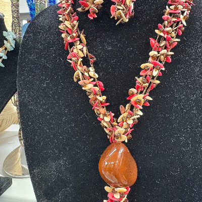 Cantelope Seed Neckalcces