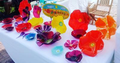 Fused Glass Flowers