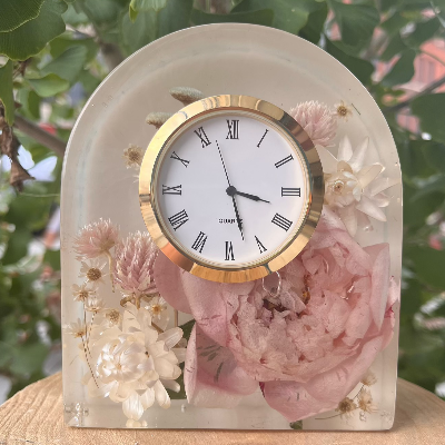 Botanical Resin Clocks