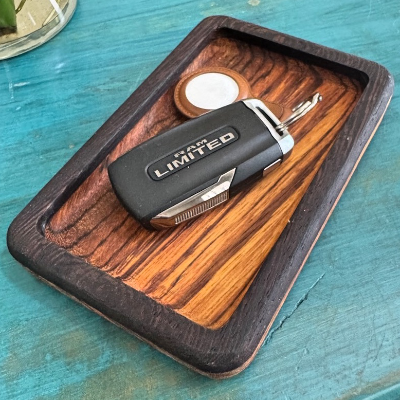 Wenge And Zebrawood Vanity Tray