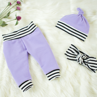 Purple Baby Clothing Set