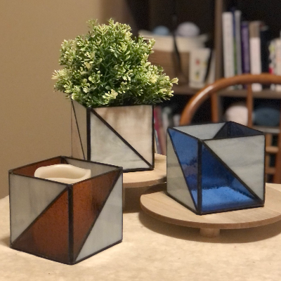 Glass Boxes/Planter/Candle Holder