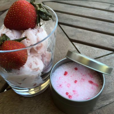 Strawberry Ice Cream Scented Bath Salts