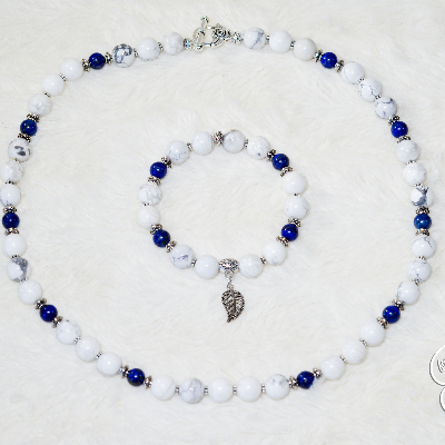 Howlite, Lapis Lazuli Beads