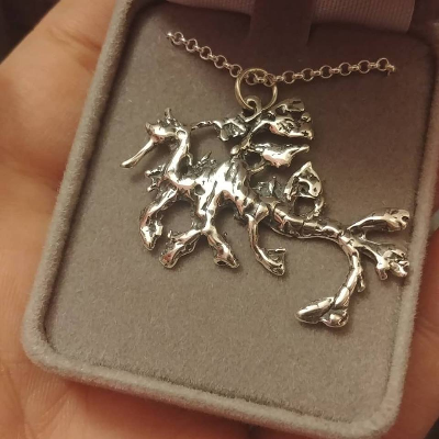 Leafy Sea Dragon Sterling Silver Necklace