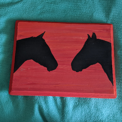 Horse Board Painting Decor